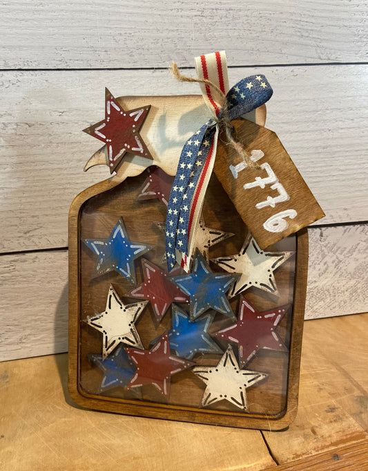 DIY americana cookie jar unpainted