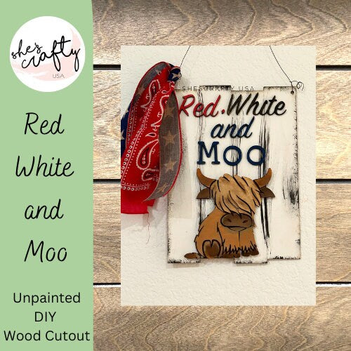 Red White and Moo DIY kit (unpainted)