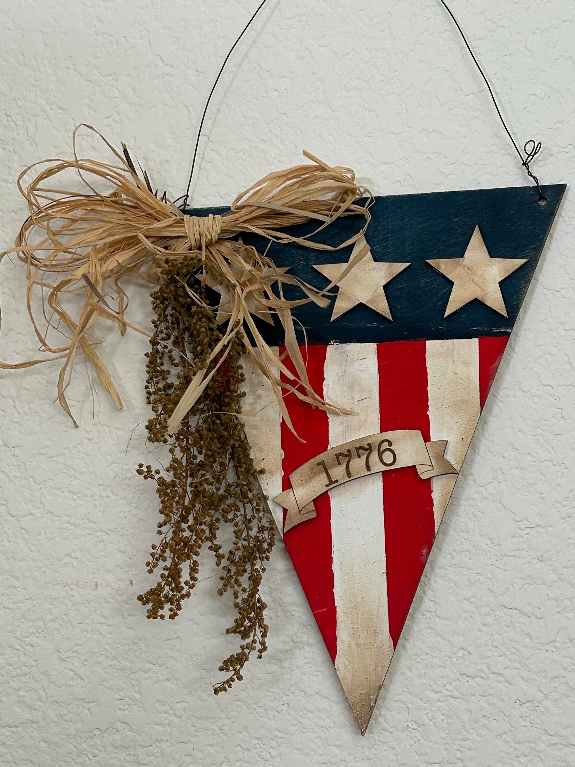 1776 Pennant Banner DIY UNPAINTED