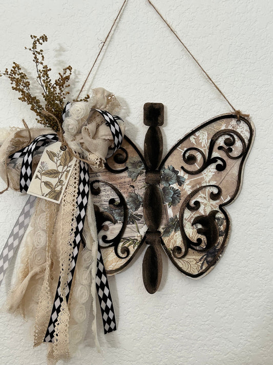 Vintage spindle Butterfly DIY kit