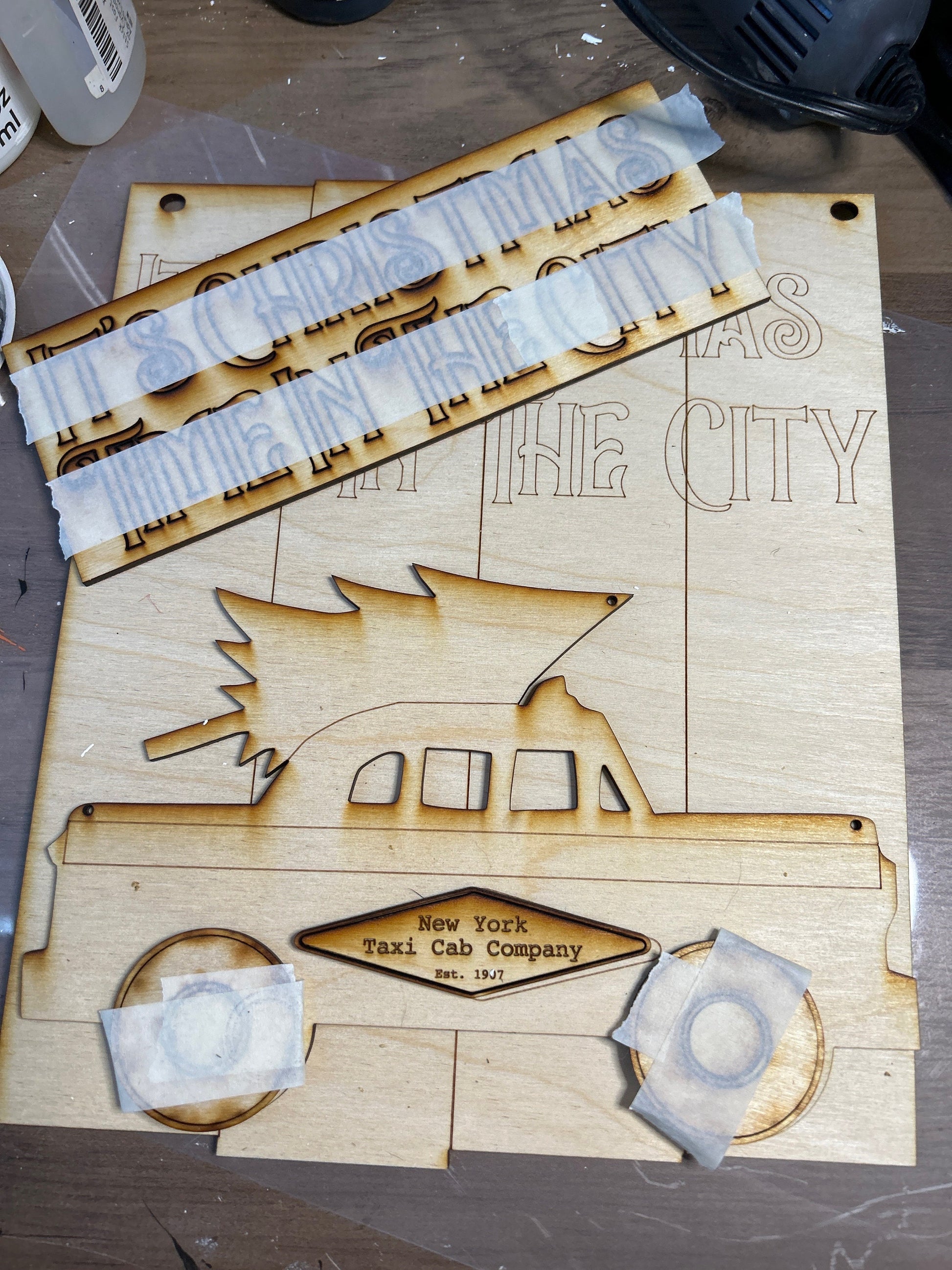 It’s Christmas Time in the city DIY Unpainted