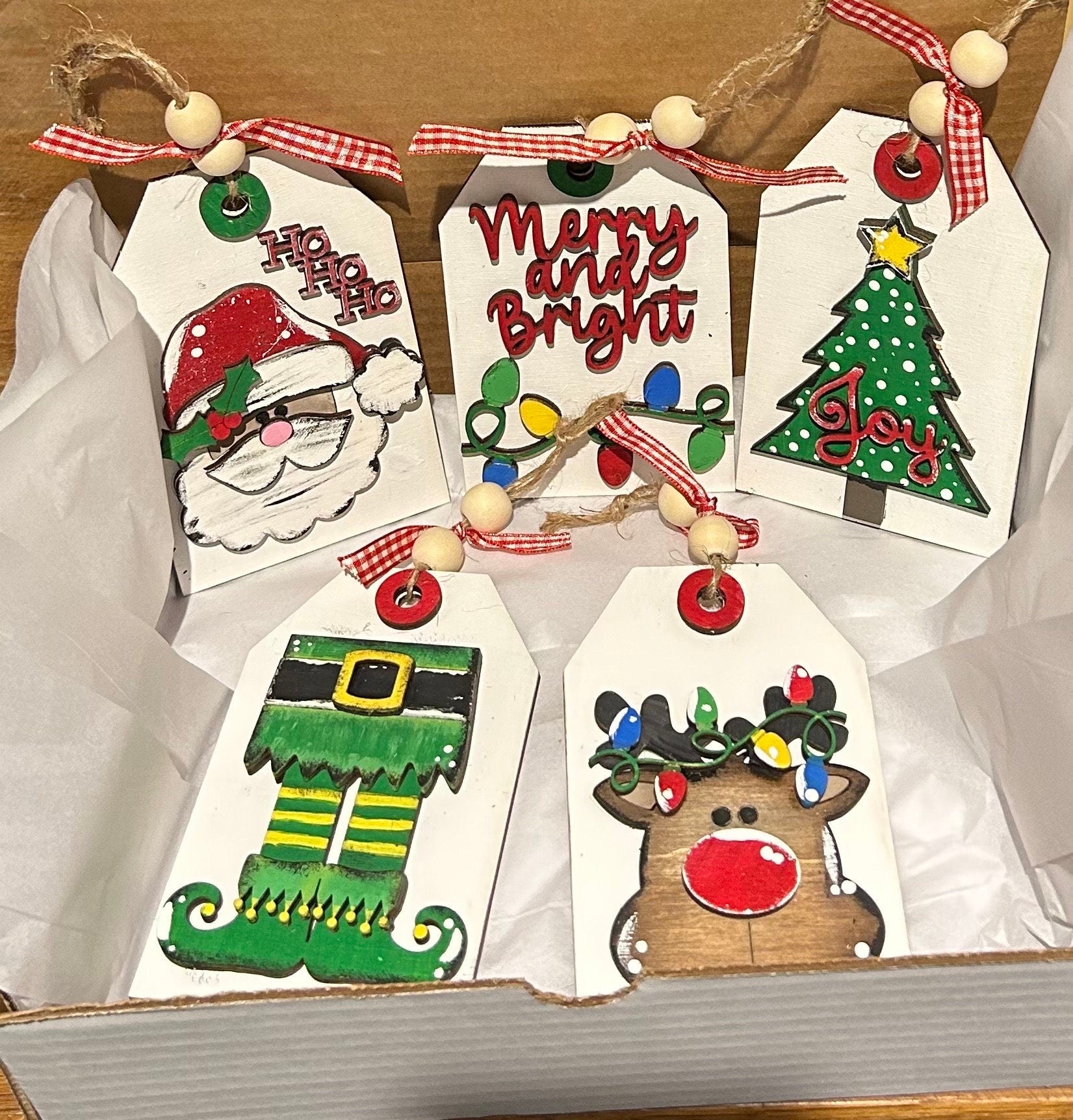 Christmas ornament tag DIY kit