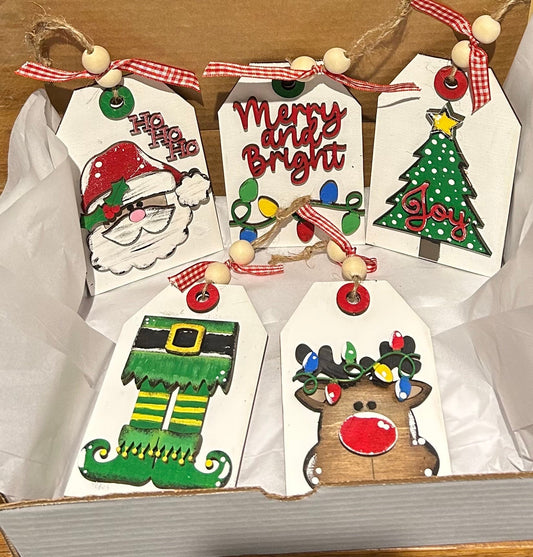 Christmas ornament tag DIY kit