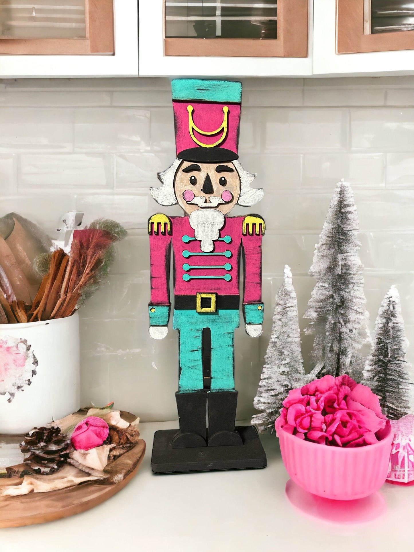 DIY Nutcracker gift card holder. Unpainted