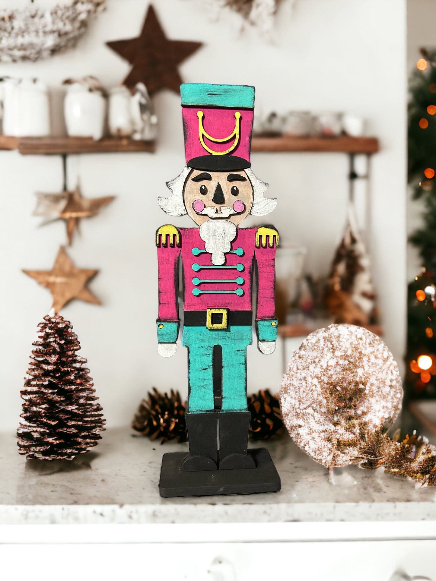 DIY Nutcracker gift card holder. Unpainted