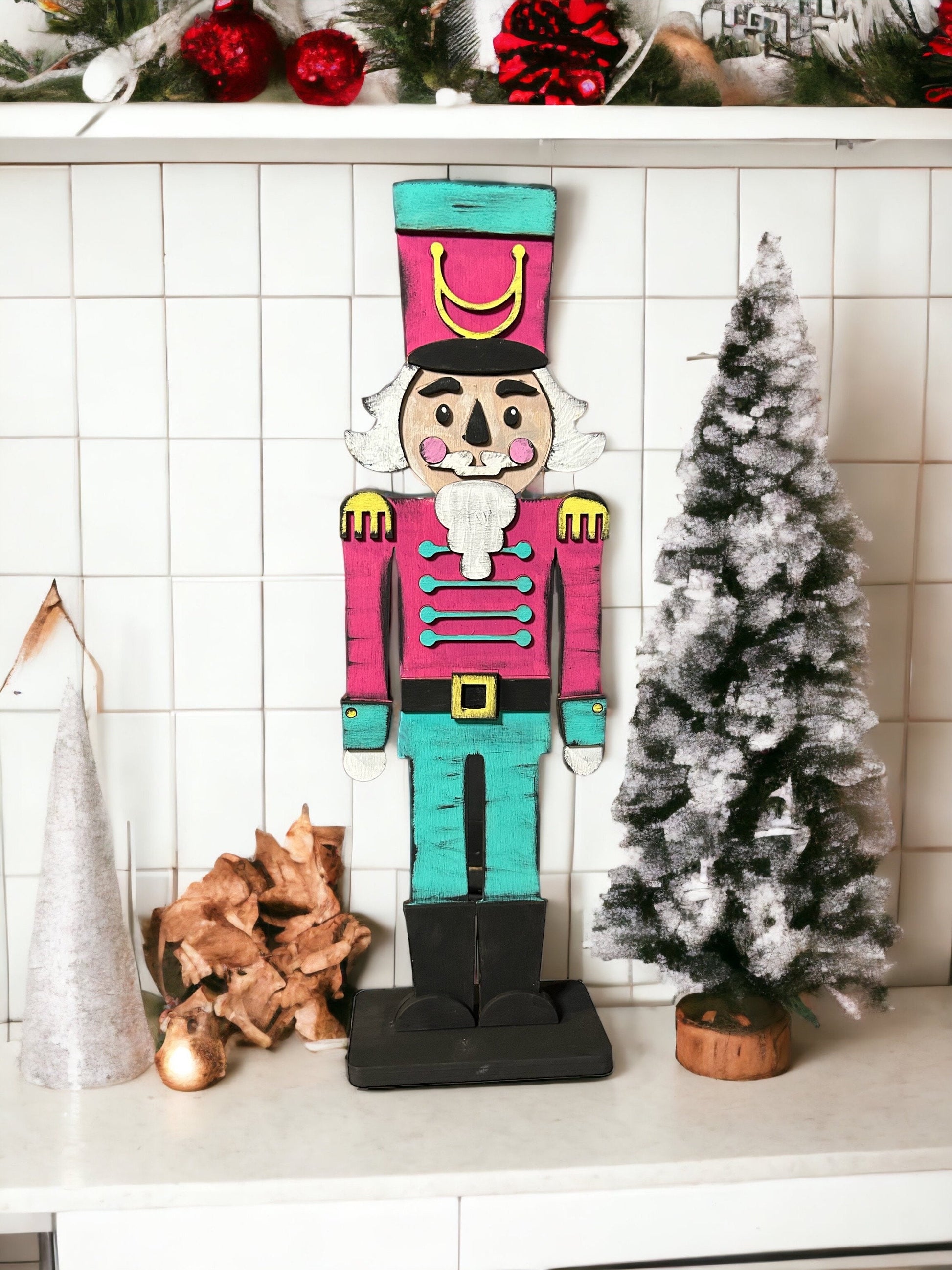 DIY Nutcracker gift card holder. Unpainted