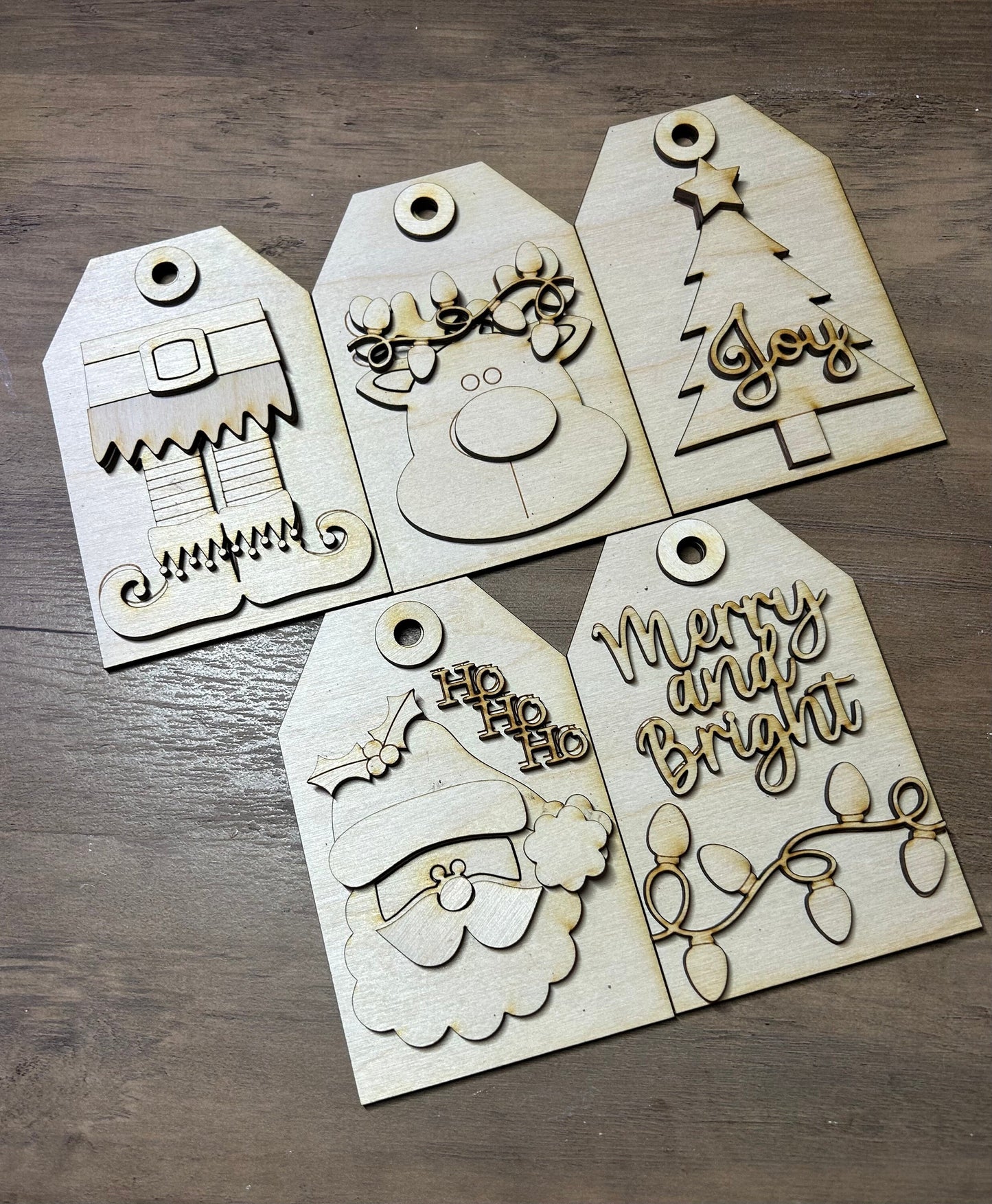 Christmas ornament tag DIY kit