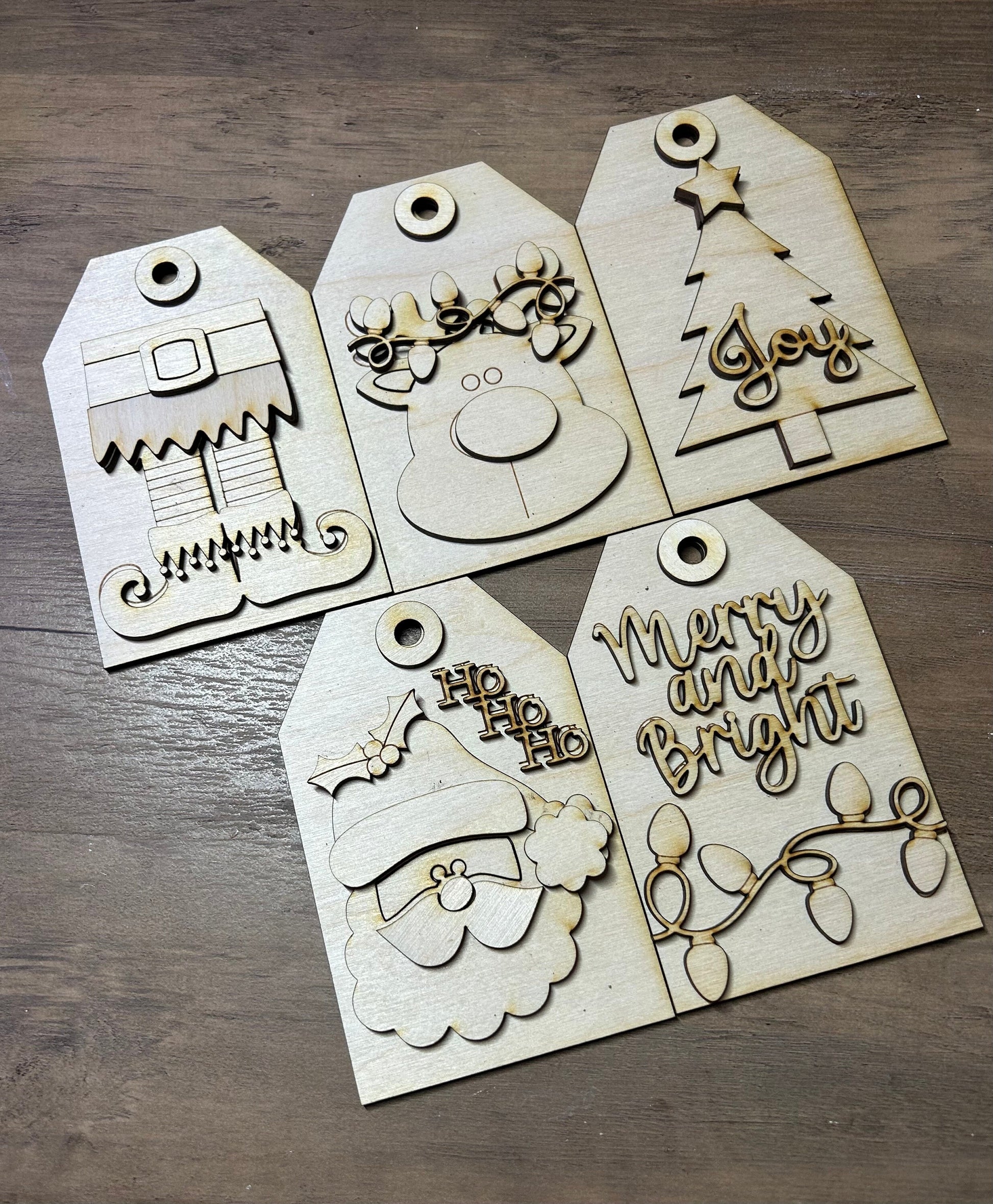 Christmas ornament tag DIY kit