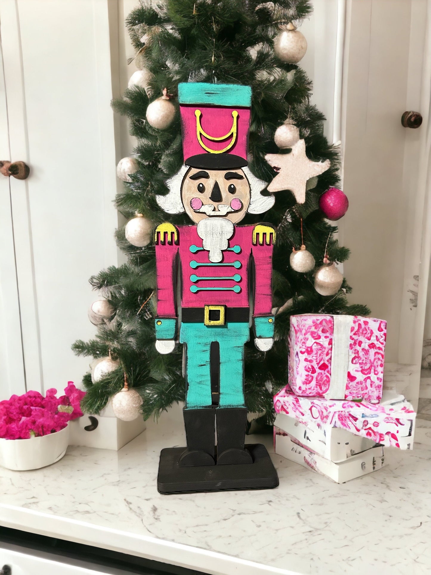 DIY Nutcracker gift card holder. Unpainted