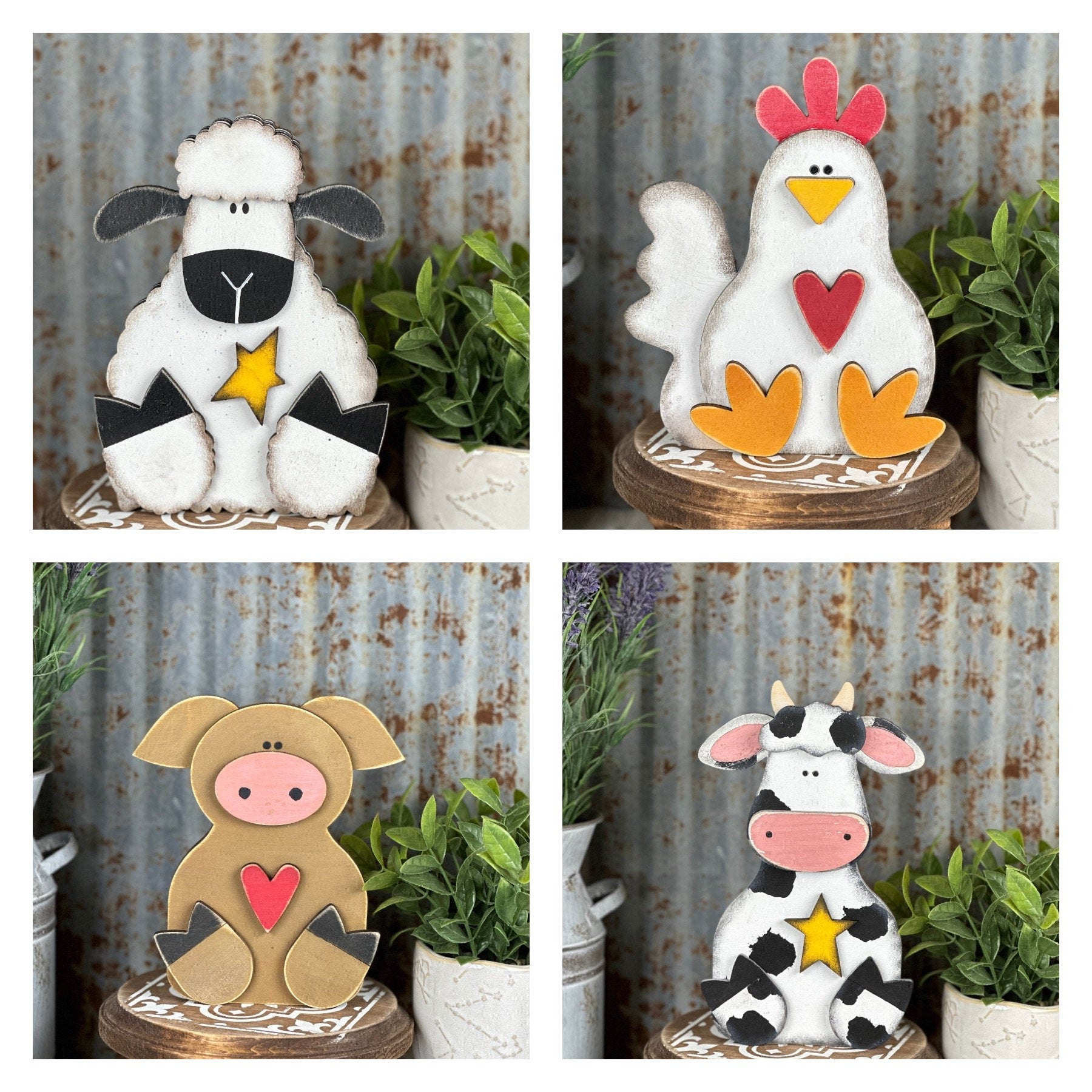 Farm Animals DIY Kit Unpainted