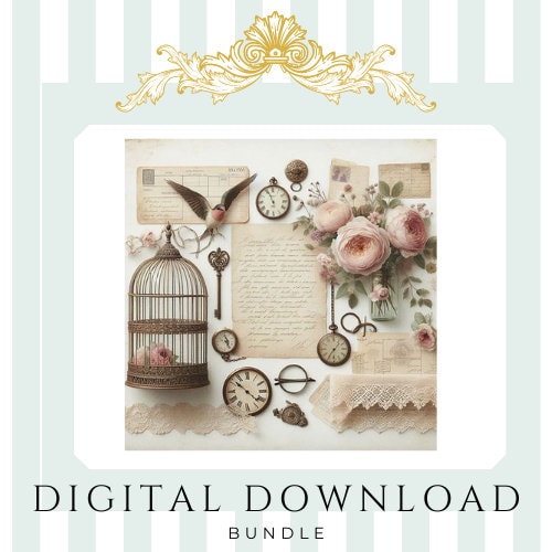 Vintage Birdcage and Antiques Digital Download