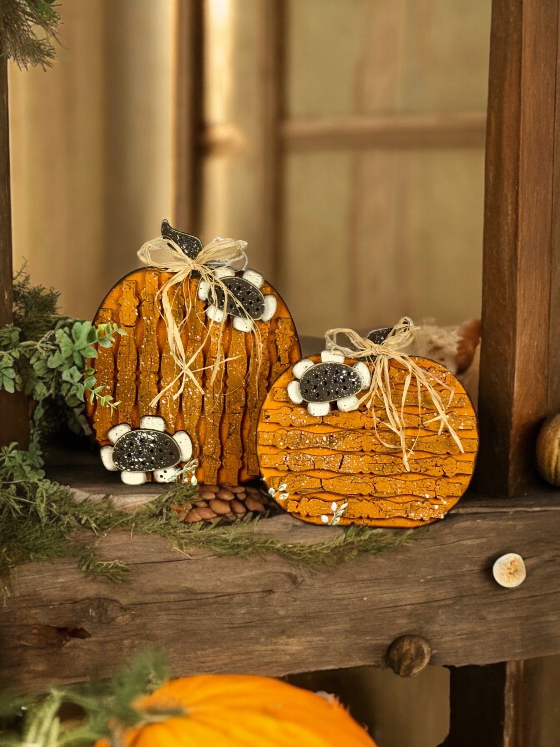 Barnwood Pumpkins Unpainted Kit