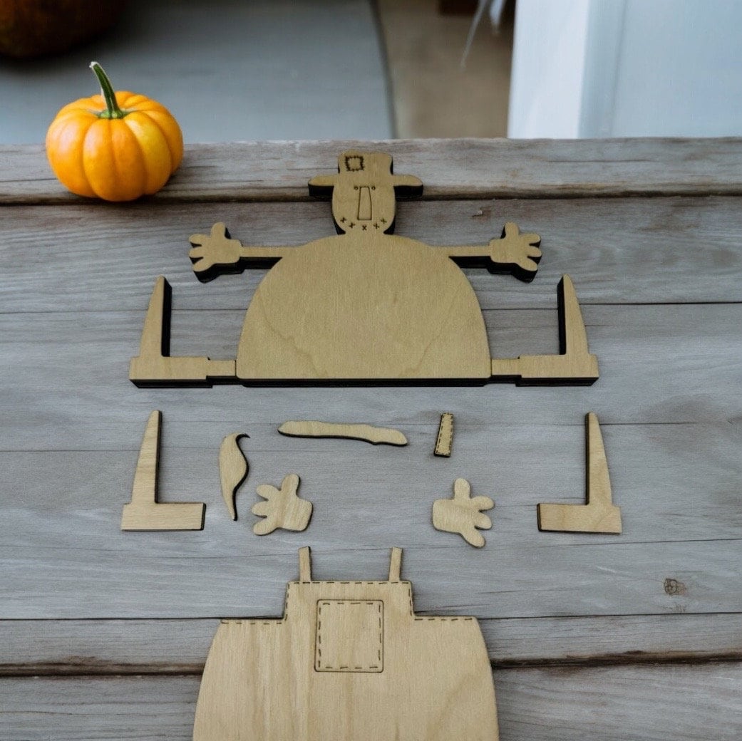 Primitive Scarecrow Unpainted Kit