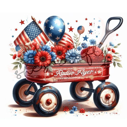 Red Wagon Printable BUNDLE (Not a physical item)