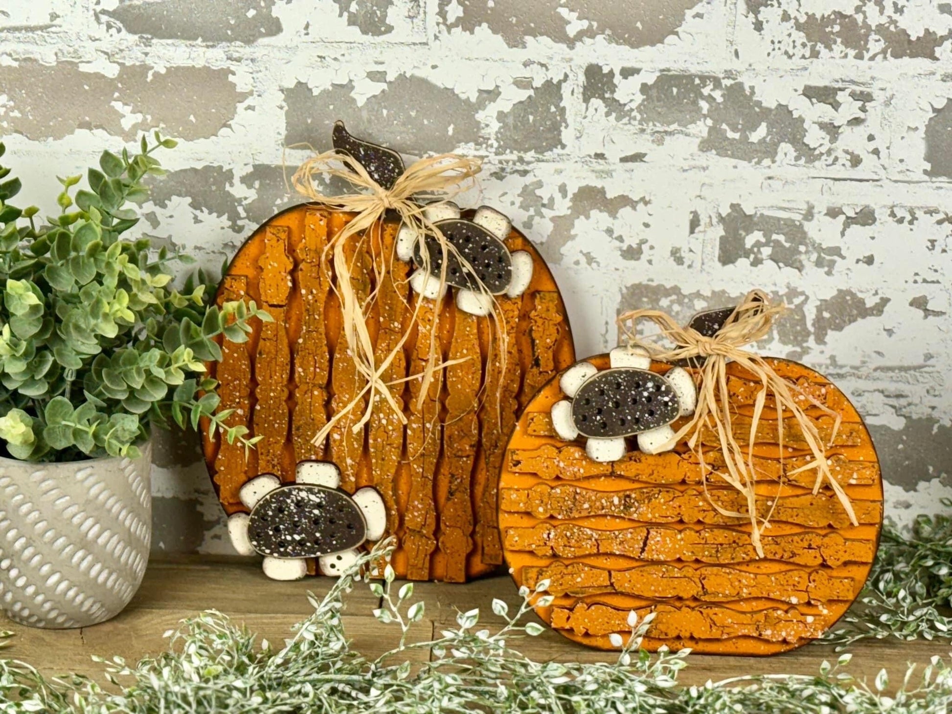 Barnwood Pumpkins Unpainted Kit