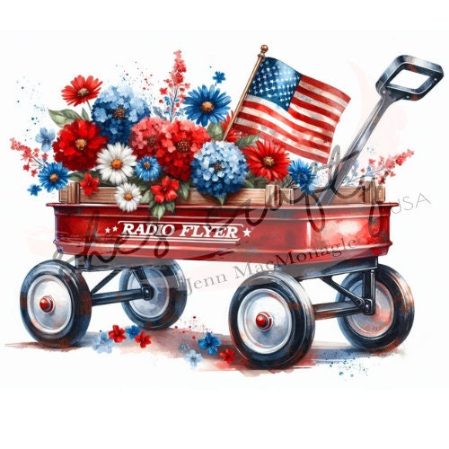 Red Wagon Printable BUNDLE (Not a physical item)