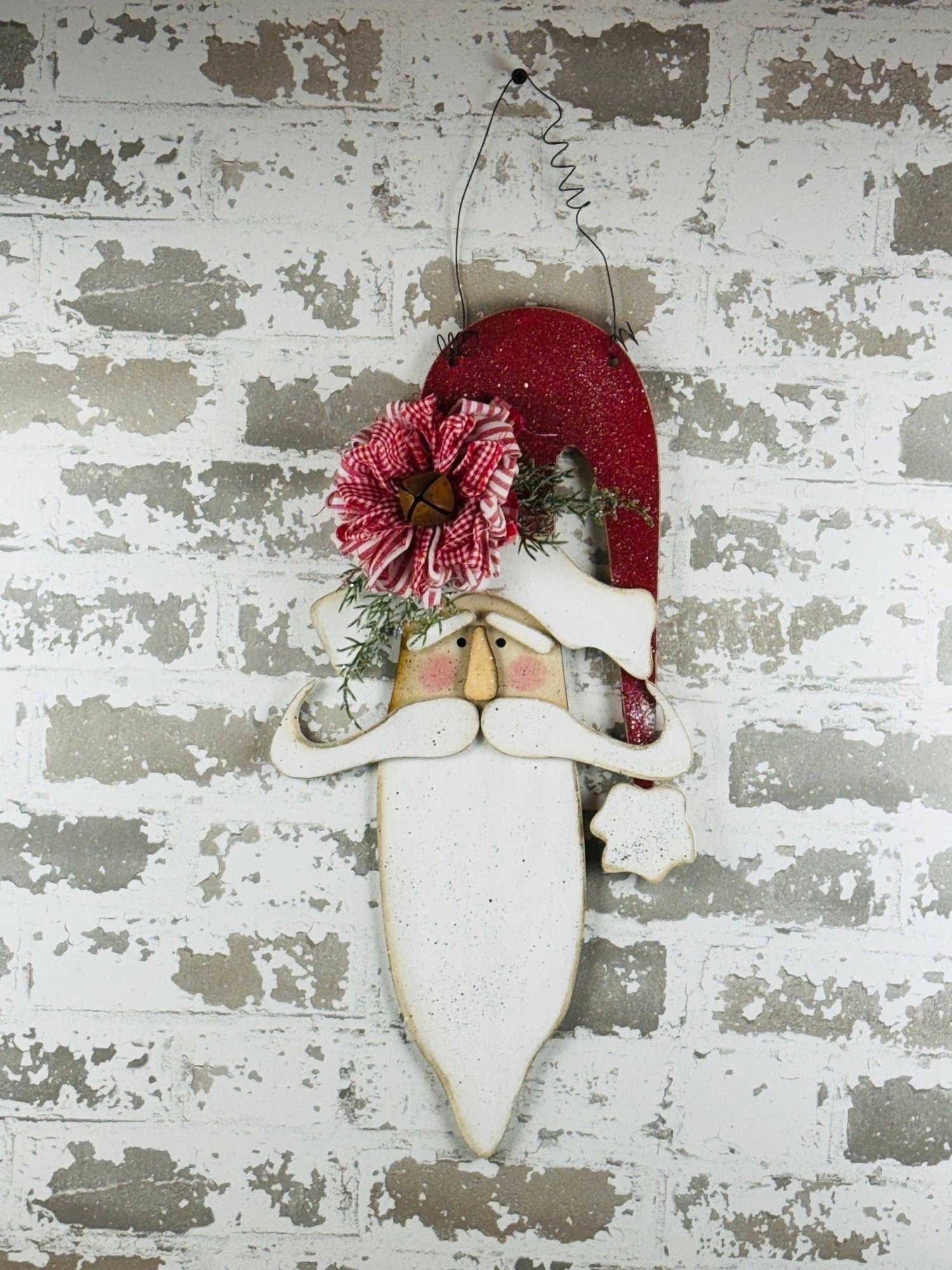 LARGE Long Bearded Santa Door Hanger Unpainted/ Unassembled DIY Kit (Do it yourself)