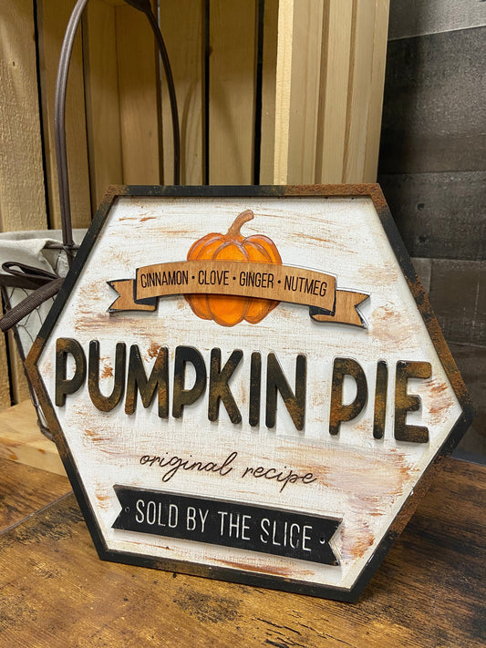DIY Pumpkin Pie Sign unpainted