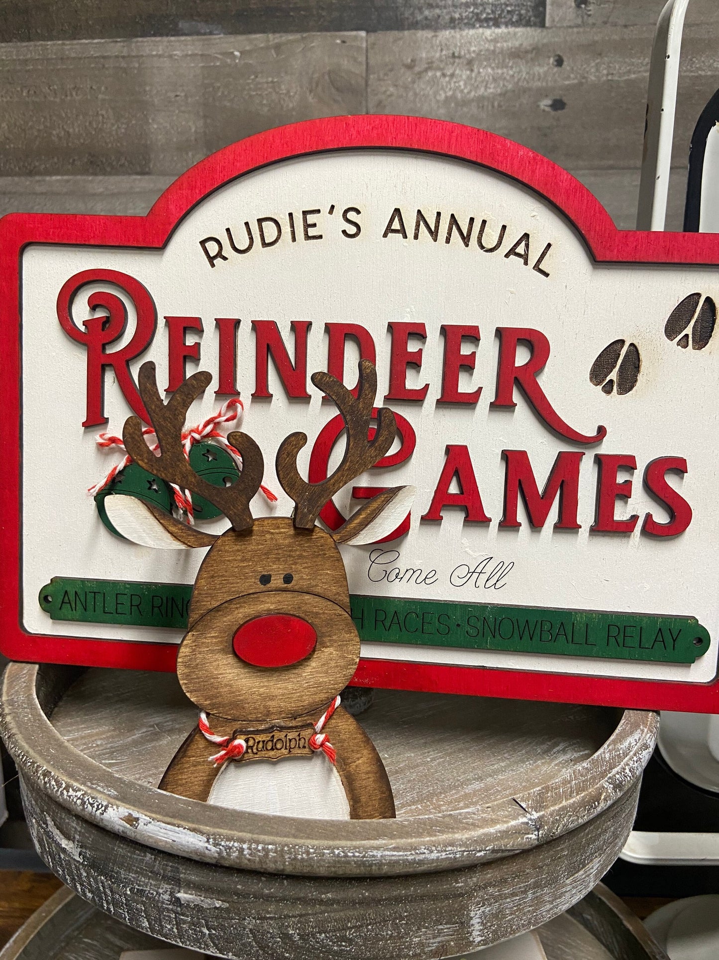 Reindeer cutout UNPAINTED