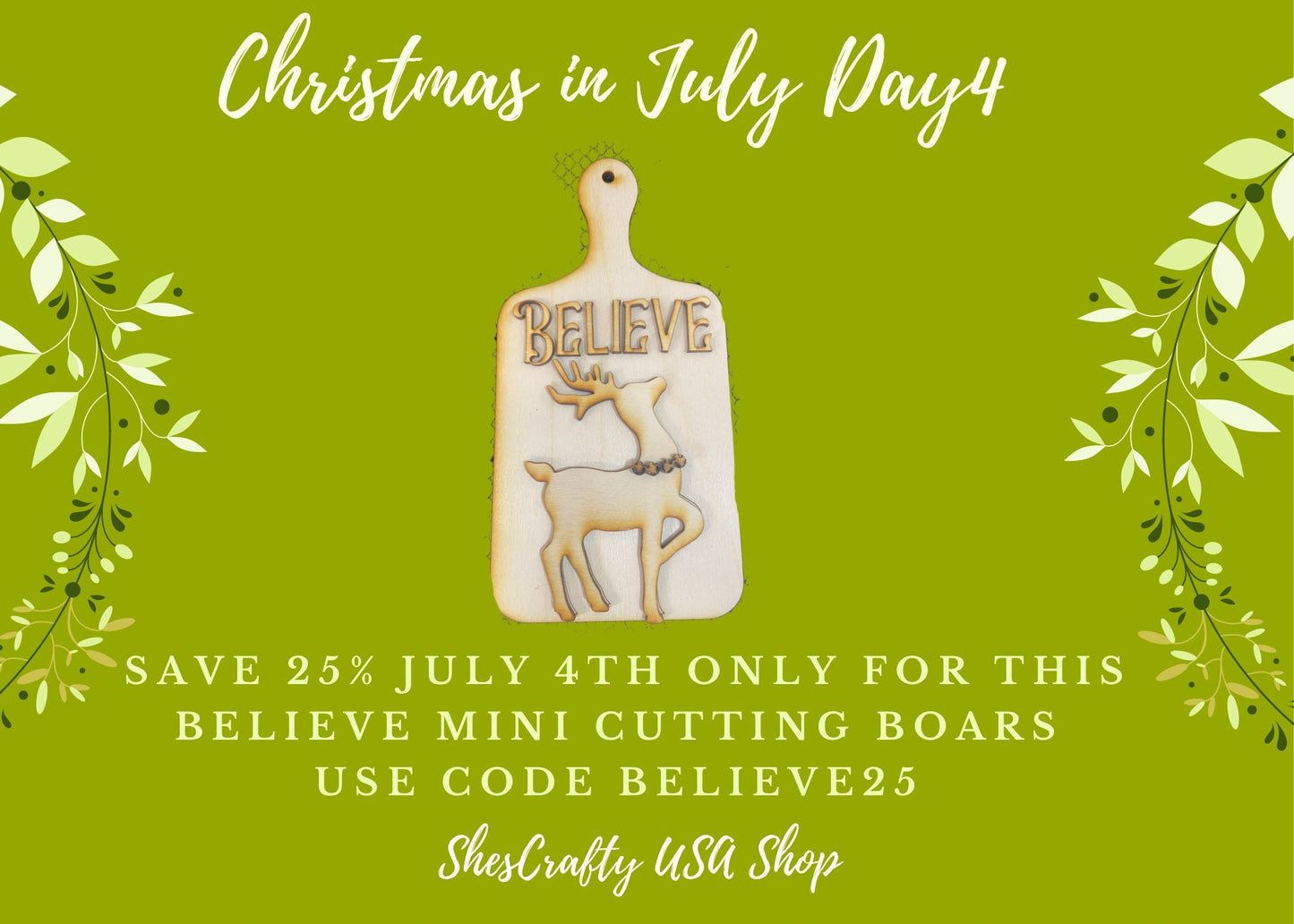 DIY Believe Mini Cutting Board unpainted