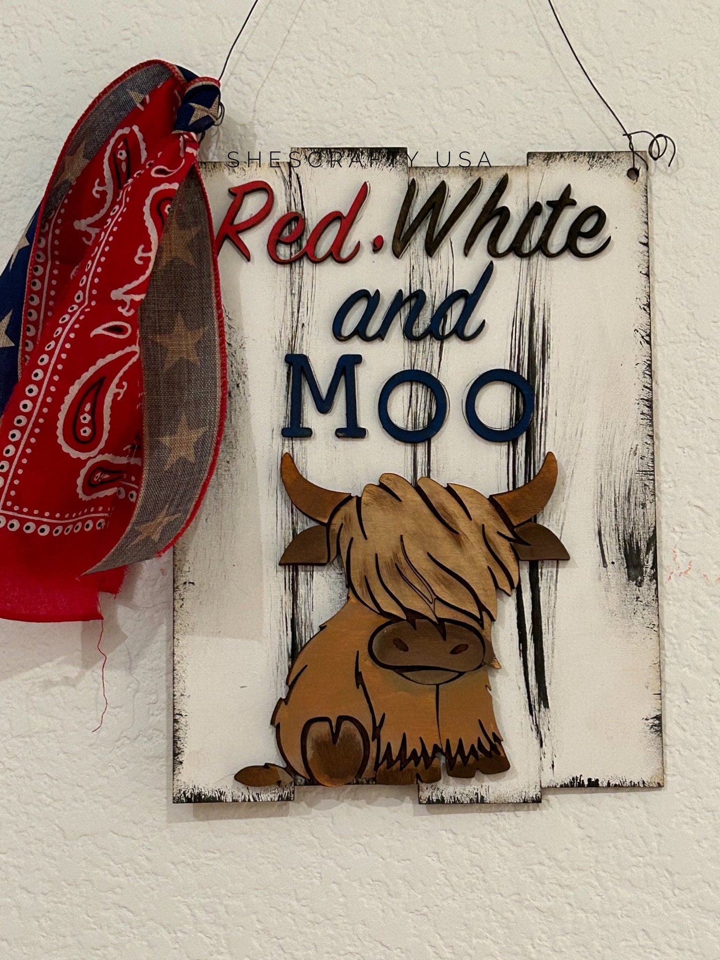 Red White and Moo DIY kit (unpainted)