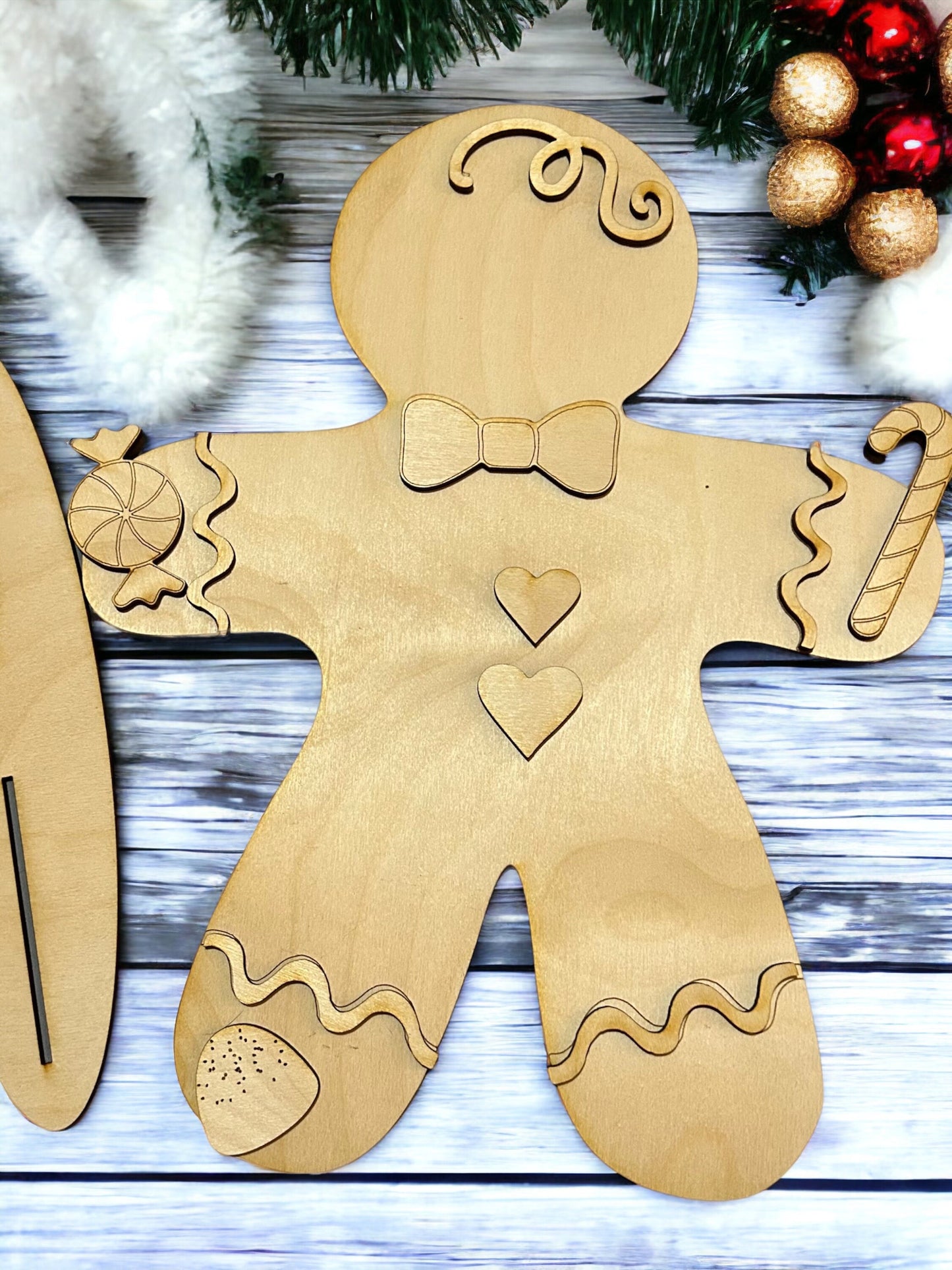 DIY Gingerbread Man/Woman Unpainted (LARGE SIZE)