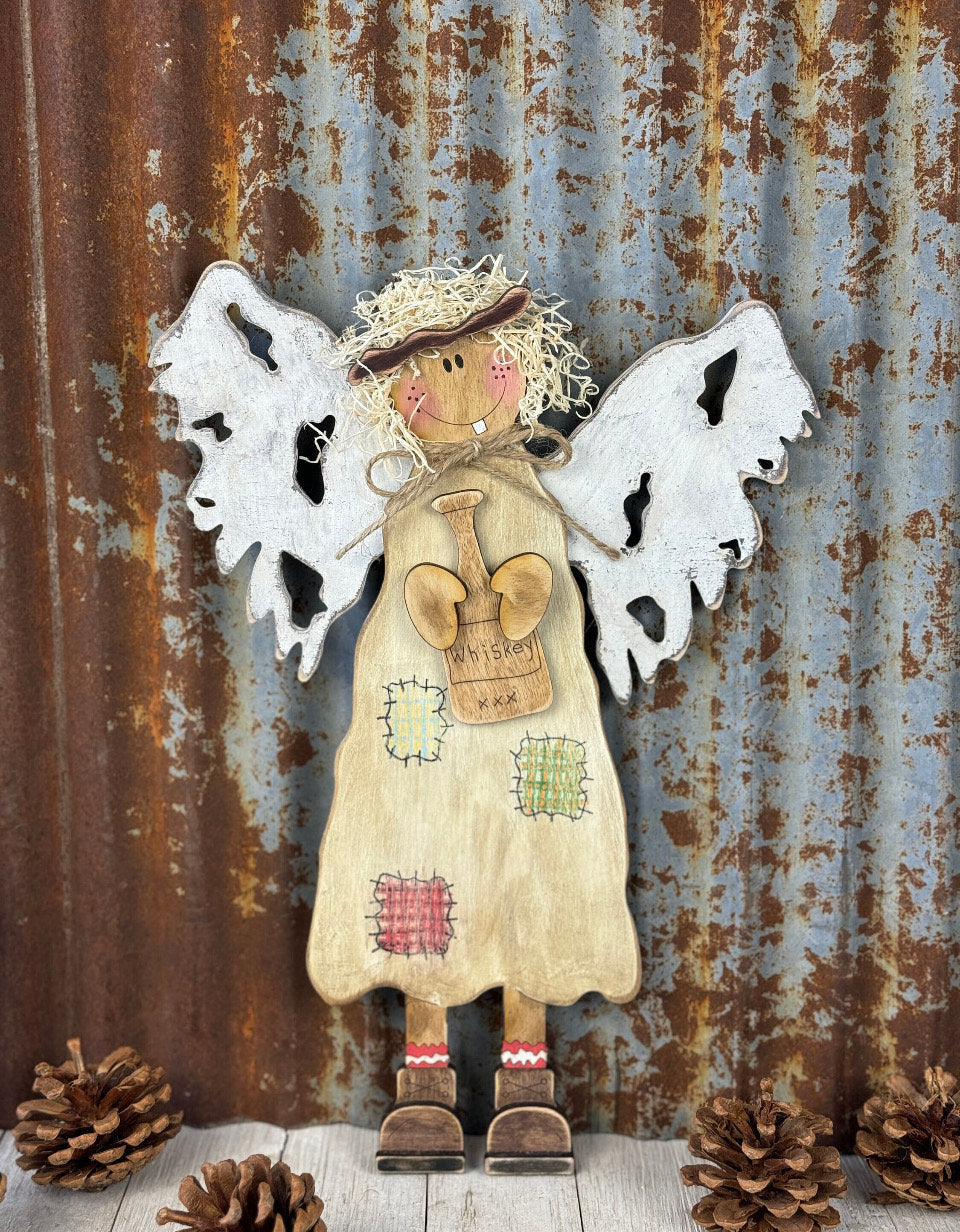 Tattered Hillbilly Angel DIY UNPAINTED