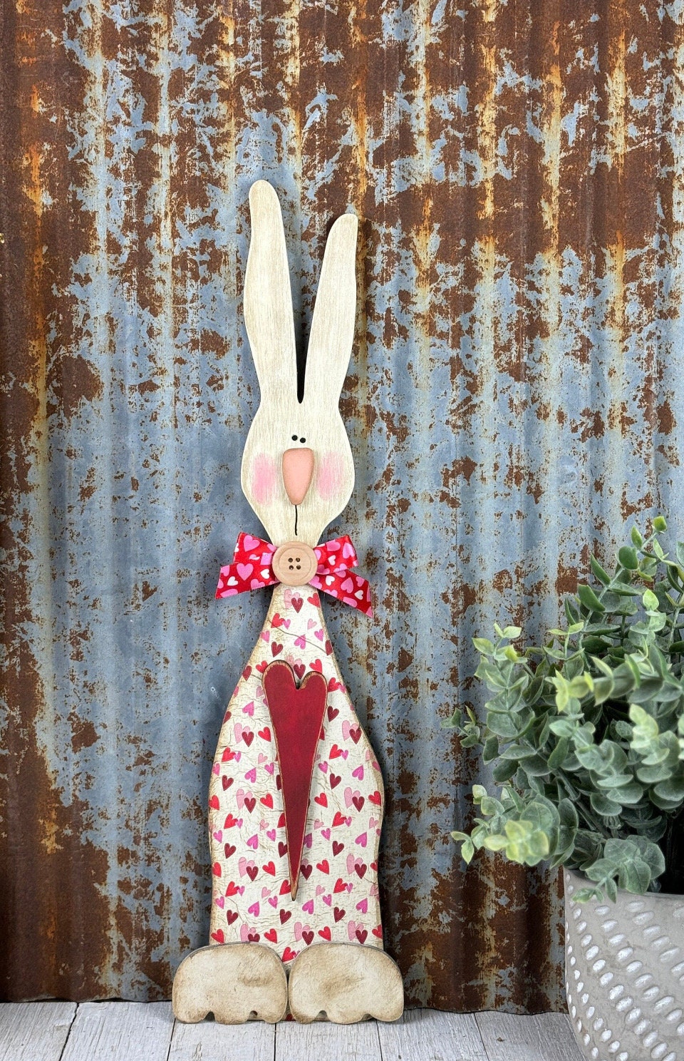 Tall Love Bunny DIY Unpainted